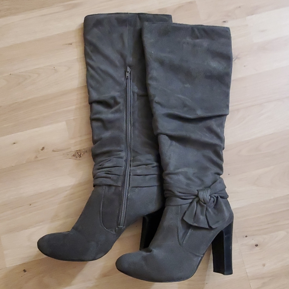 Suede Tall Boots